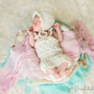 Crochet Pattern: Summer Waves Romper, Sizes Newborn, 0-3m, 3-6m, 6-12m, 12-18m, 18-24m image 4