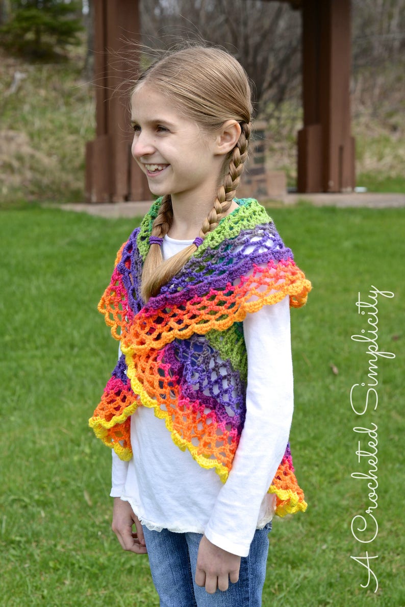 Crochet Pattern: Girls Butterfly Mandala Circle Vest, Permission to Sell Finished Items image 2