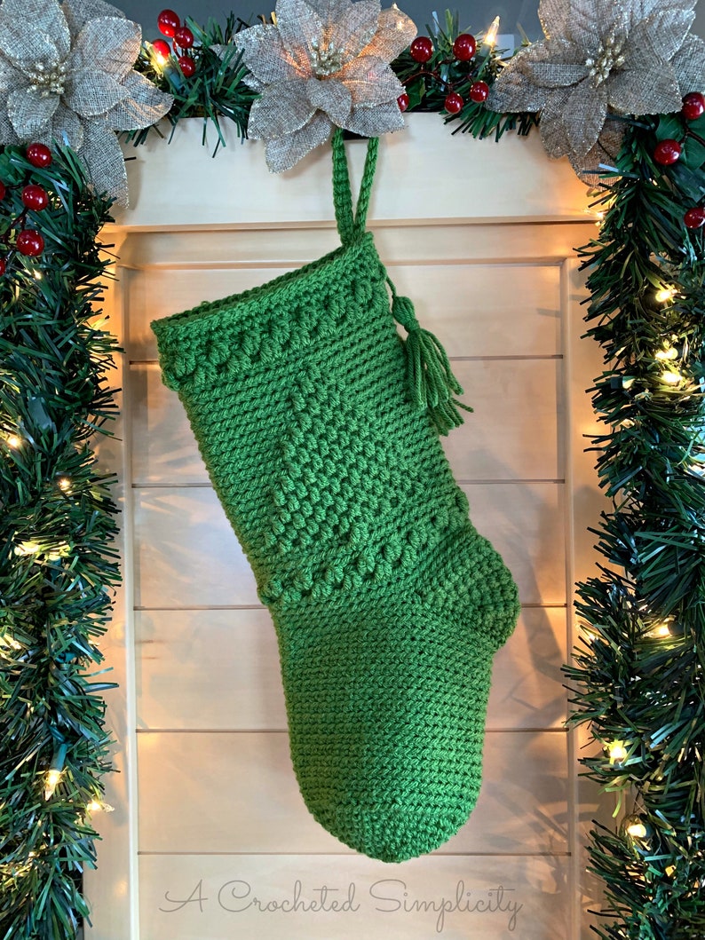 Crochet Pattern: O' Christmas Tree Christmas Stocking image 0