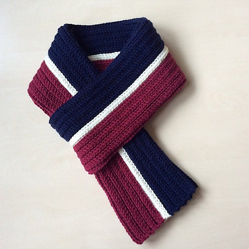 Crochet Pattern: Men's knit-look Ribbed Scarf | Etsy