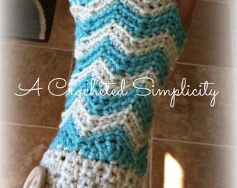 Crochet Pattern: "Chasing Chevrons" Fingerless Gloves, 6 Sizes, Permission to Sell Finished Items