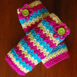 Crochet Pattern: Making Waves Leg Warmers w/ Permission to sell finished item, 6 sizes