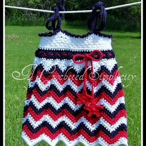 Crochet Pattern: Chasing Chevrons Tank Top / Tunic & Sundress, Permission to Sell Finished Items image 1