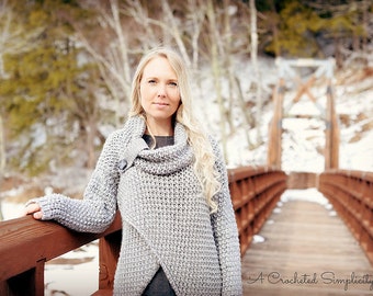 Crochet Pattern: Urban Crossover Pullover **Permission to sell finished items