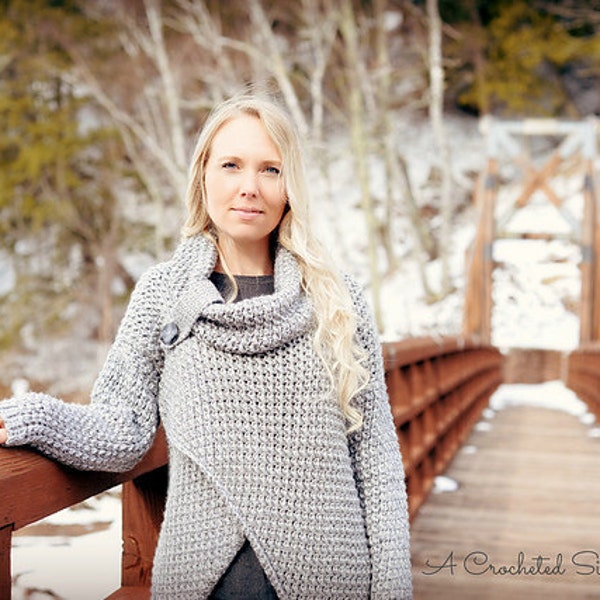 Crochet Pattern: Urban Crossover Pullover **Permission to sell finished items