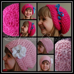 Crochet Pattern: &quot;Graceful&quot; Slouch Hat  w/ Permission to sell finished item, Toddler, Child, Adult