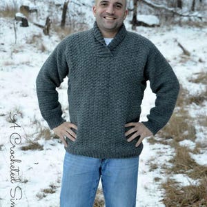 PDF Crochet Pattern: the WULF Men's Pullover (Download Now) - Etsy