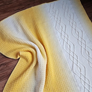 CROCHET BLANKET PATTERN, Aelia Cable Crochet Blanket, Cabled Crochet Blanket Pattern, Crochet Cables, Modern Home Decor, Instant Download