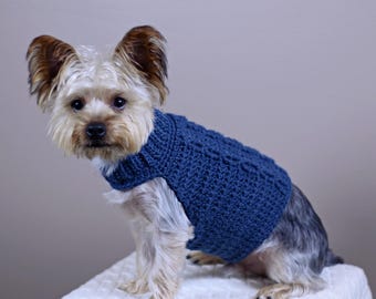 CROCHET DOG SWEATER | Cabled Crochet Dog Sweater Pattern | Crochet for Pets Pattern | Dog Sweater Pattern | Dog Pattern Instant Download Pdf