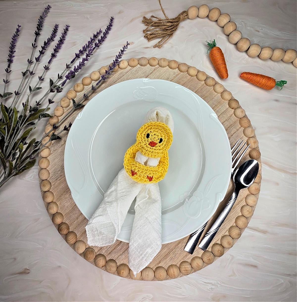 CROCHET Napkin Rings Pattern | Easter Crochet | Easter  display picture 1