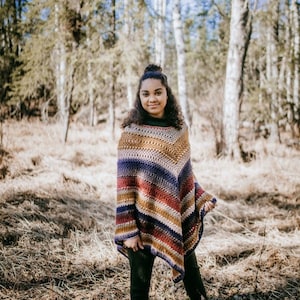 Crochet Poncho Pattern | Wasilla Crochet Poncho | Womens Poncho Pattern | Girls Poncho Pattern | Poncho Crochet Digital Download PDF Pattern