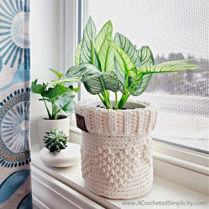CROCHET Plant Pot Cover Pattern: Hearts Full of Love Crochet Basket| Plant Pot Cover | Gift Basket | Candy Bowl | PDF Crochet Pattern