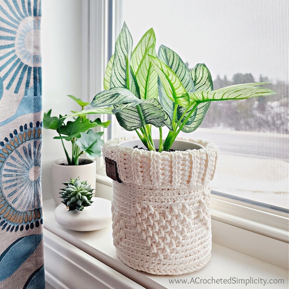 CROCHET Plant Pot Cover Pattern: Hearts Full of Love Crochet Basket| Plant  Pot Cover | Gift Basket | Candy Bowl | PDF Crochet Pattern - Etsy