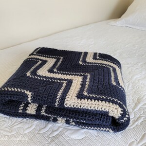 PDF Crochet Pattern: Diagonal Chevron Blanket, crochet C2C blanket pattern, crochet corner to corner blanket pattern, INSTANT DOWNLOAD image 5