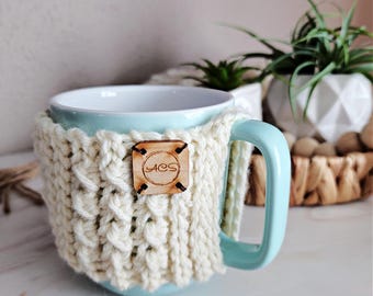 CROCHET Mug Cozy PATTERN, Abrielle Crochet Mug Cozy Pattern, Quick Crochet Projects, Coffee Mug Cozy, Beginner-Friendly Instant Download PDF