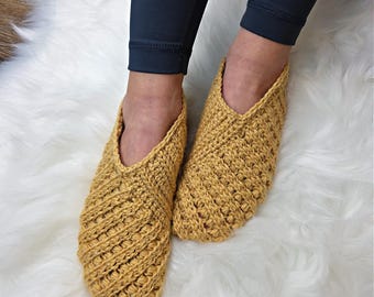 CROCHET SLIPPERS PATTERN | Willow Crochet Slipper | Women's Crochet Slippers | Kids' Slippers | Instant Download