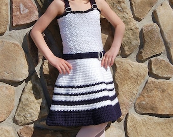 Crochet Pattern: "Sweet & Sassy" Sundress, Newborn thru 8 years Permission to Sell Finished Items