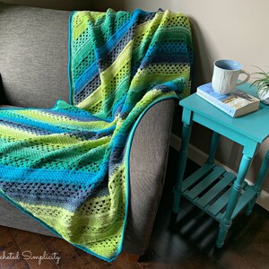 PDF Crochet Blanket Pattern, On the Bias Rectangular Afghan, crochet C2C blanket pattern, crochet corner to corner blanket, INSTANT DOWNLOAD image 2