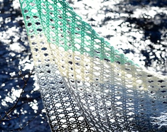 Crochet Pattern: Water's Edge Shawl - Permission to sell finished items