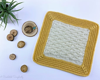 Crochet Pattern: Triple Textures 12" Afghan Square **Permission to Sell Finished Items INSTANT DOWNLOAD