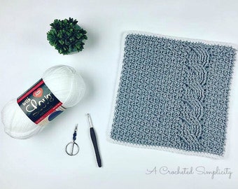 Crochet Pattern: Textured Twist 12" Afghan Square **Permission to Sell Finished Items INSTANT DOWNLOAD