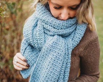 Crochet Scarf Pattern | Maisy Crochet Scarf | Easy Crochet Scarf| Winter Accessories | Beginner Scarf Pattern | INSTANT DOWNLOAD PDF