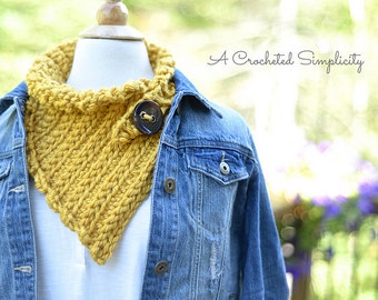 Crochet Pattern: Marigold Scarf **Permission to Sell Finished Items INSTANT DOWNLOAD