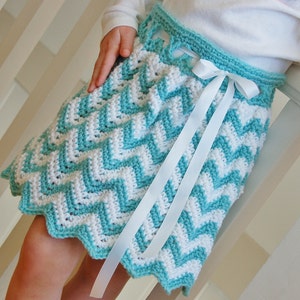 Crochet Pattern: Chasing Chevrons Skirt, Sizes Newborn thru Adult, Permission to Sell Finished Items image 1