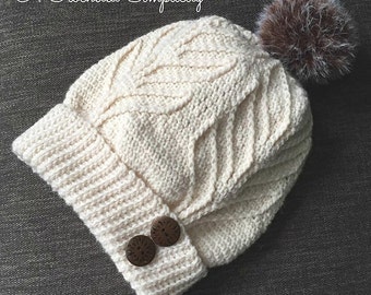 Crochet Pattern: Matterhorn Ski Slouch, Toddler, Child, Teen/Adult Small, Adult Medium/Large