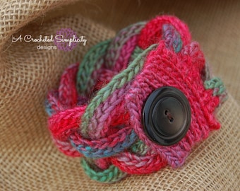 Crochet Pattern: "A Braided Simplicity" Accessories, Bracelet, Headband, Belt and Coffee Cozy, Permission to Sell Finished Items