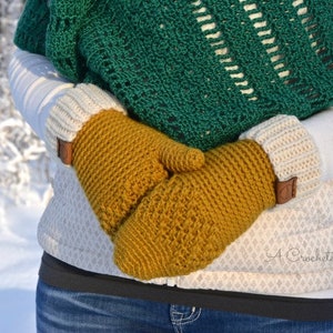 PDF Crochet Pattern: Chevron Peaks Mittens, crochet mitten pattern, Permission to sell finished items image 2
