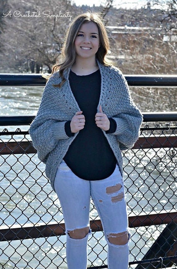 40 Oversized Sweater Crochet Patterns for Cozy Layering and Everyday Style 37 Crochet Cardigan Pattern Celesse Cabled Cocoon Sweater