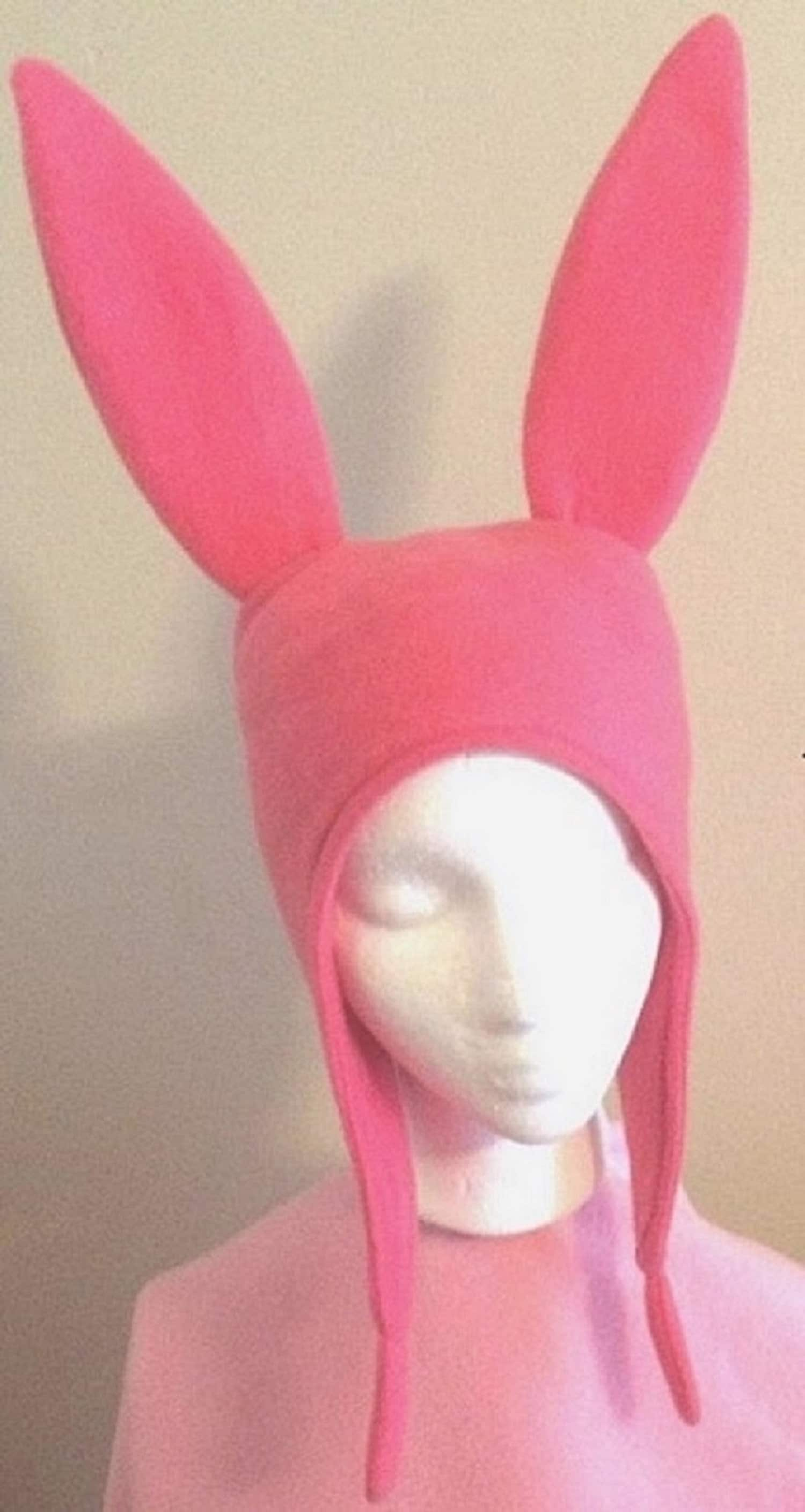 VAMSII Pink Rabbit Ear Hat Louise Belcher Quotes Makeup Bag Why Don't You  Try Speaking in Words Zip Organizer (Pink Rabbit Ear Makeup Bag)