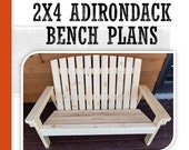 2 x 4 Adirondack Bench Plans