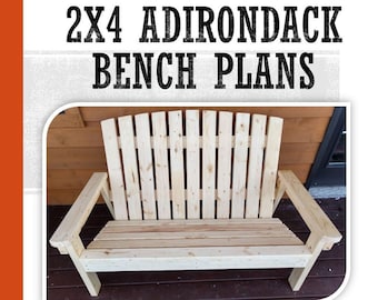Plany ławki Adirondack 2 x 4