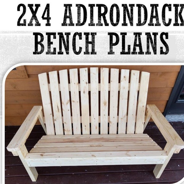 2 x 4 Adirondack Bench Plans