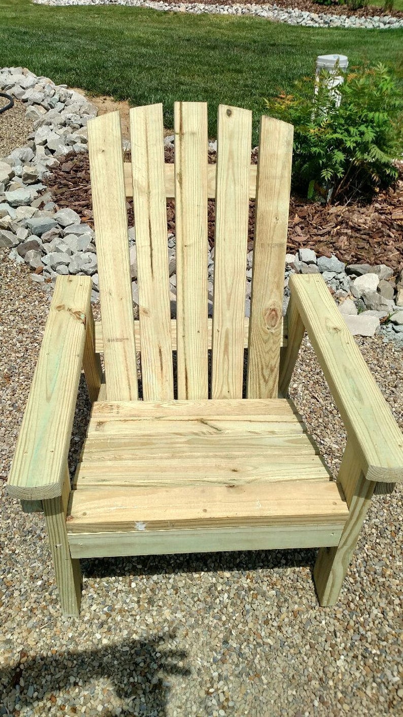 2x4 DIY Adirondack Chair Plans Simple Plans for a Etsy