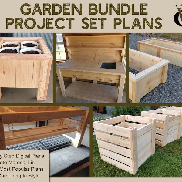 The Garden Bundle Plans Set - 5 tolle Pläne!