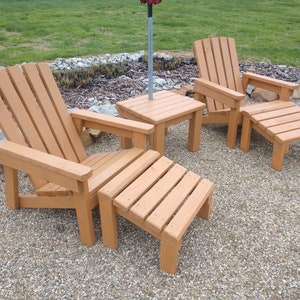 2x4 Foot Stool Plans For 2x4 Adirondack Chair image 6