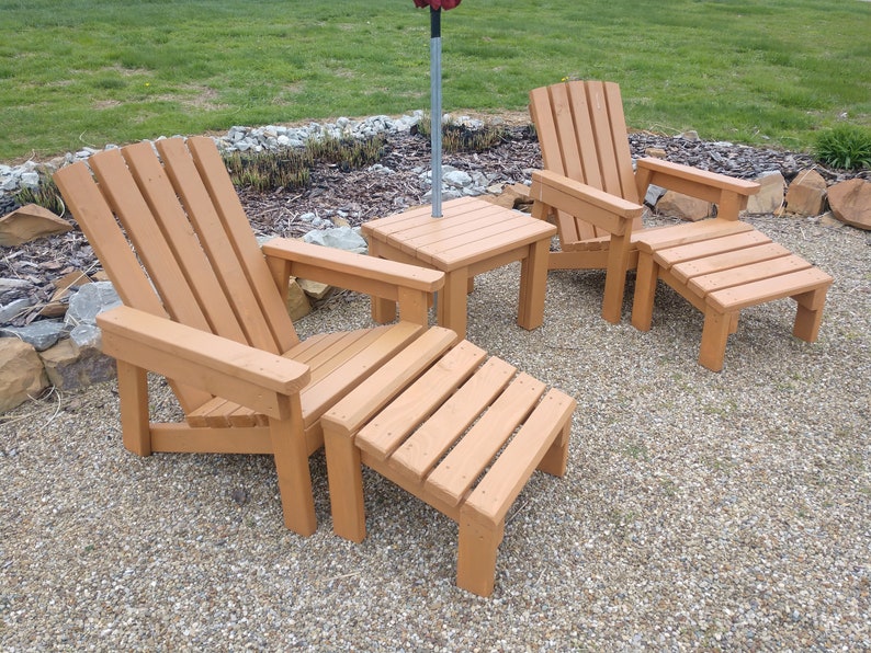 2x4 Foot Stool Plans For 2x4 Adirondack Chair Etsy