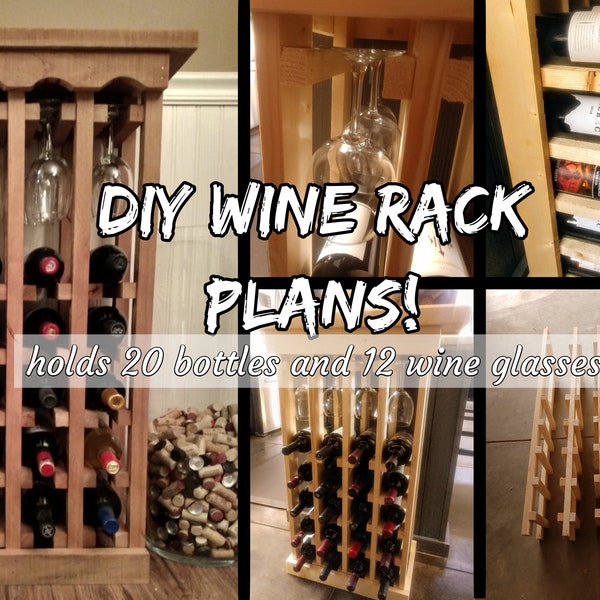 Wine and Glass Plans Etsy