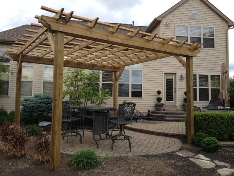 Pergola Plans Complete Plans To Build A Garden Pergola Etsy