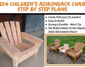 Child Size 2x4 Adirondack Chair Plans - The Perfect Size For Kids!