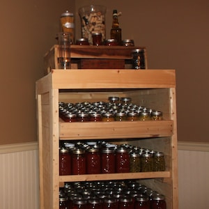 Stand Alone Canning Pantry Cabinet Plans Using Pallets or Standard Lumber imagem 2