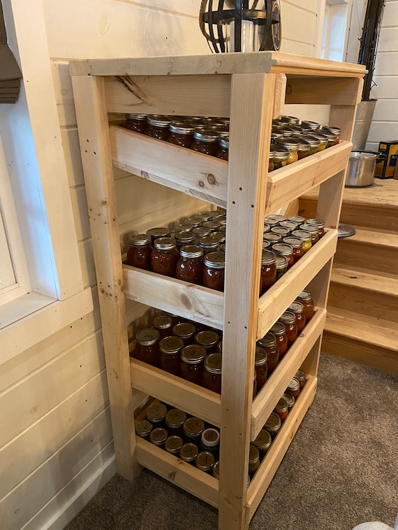 The DIY Canning Jar Cabinet - A Great Way To Store Canning Jars & More