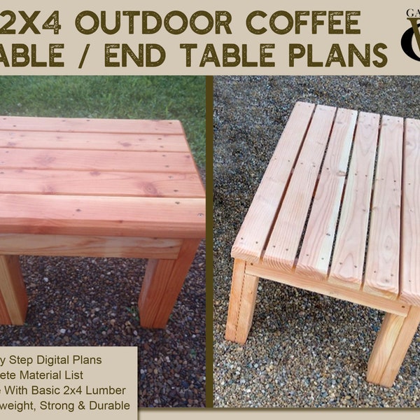 2 x 4 Outdoor Coffee Table / End Table Plans