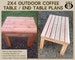 2 x 4 Outdoor Coffee Table / End Table Plans 