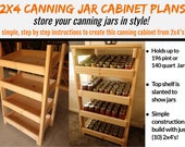 2 x 4 Canning Jar Cabinet Plans - Store & Display Your Canning Jars In Style!