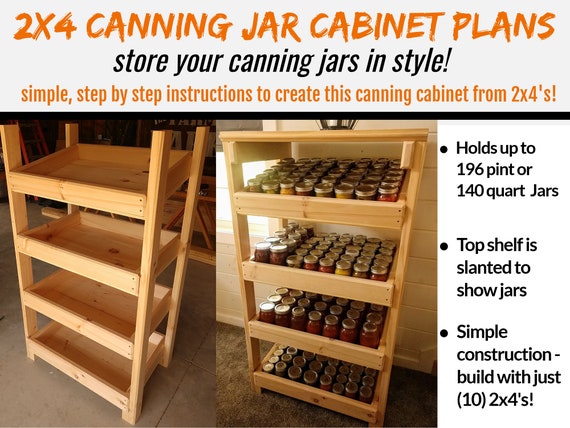 Wood cheap canning shelves