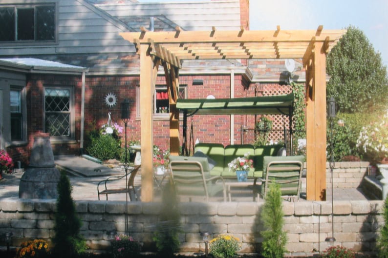 Pergola Plans: Complete Plans To Build A Garden Pergola | Etsy